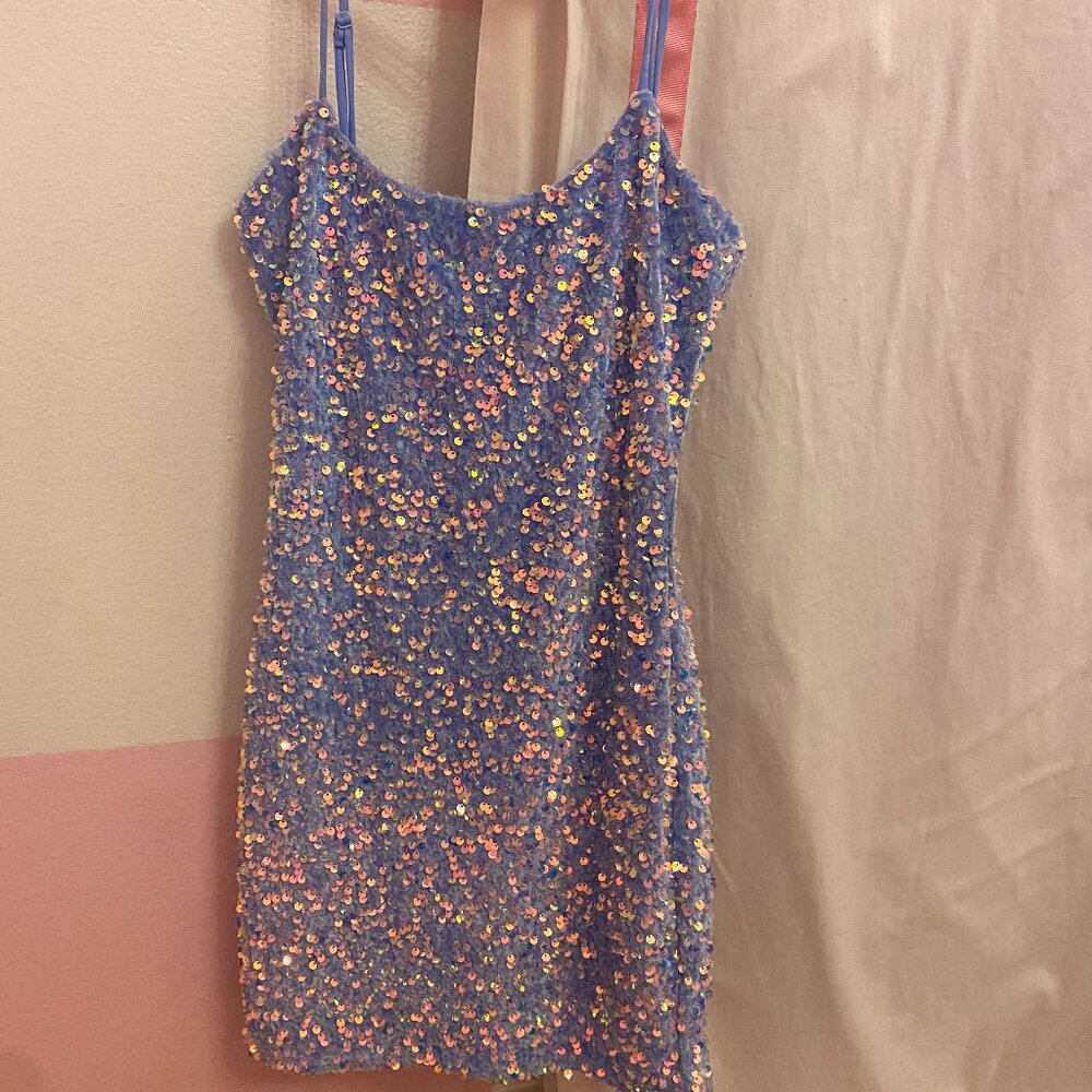 Cute sequin homecoming dress